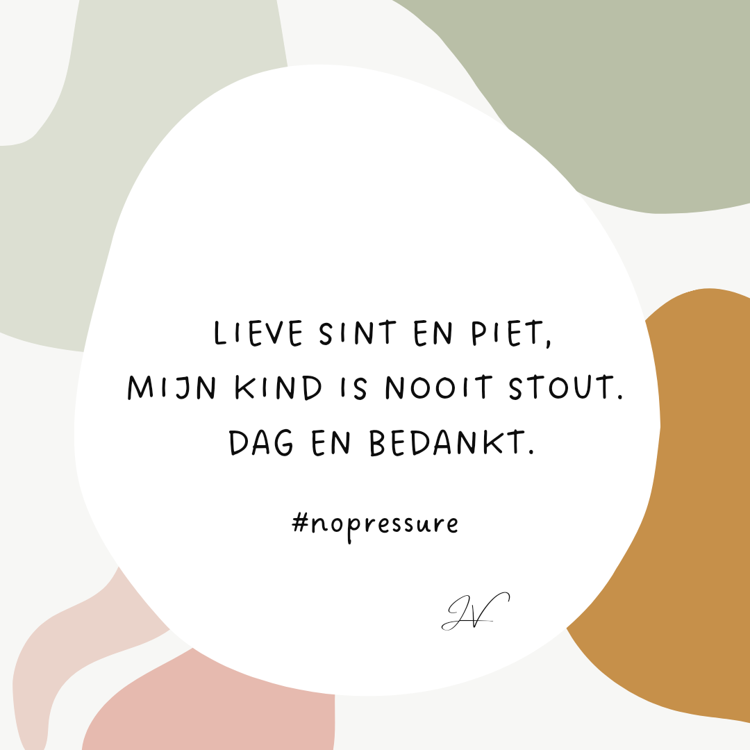 Sint, t'is stout om een kind stout te noemen
